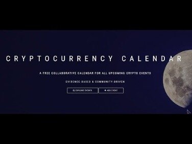 cryptocurrency news calendar